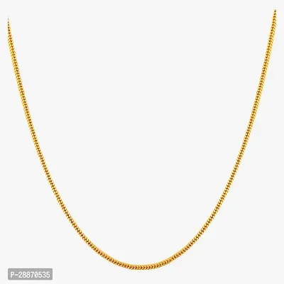 Shree Jutrade; Stylish and Exclusive Attractive Fisher Ball Pattern Design Golden Brass Chain Necklace Gold Plated Fashionable Jewellery For Women and Girls-thumb5