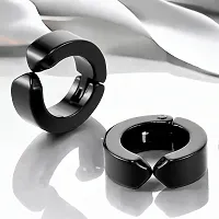 Trending Design Bali Hinged Hoop Stainless Steel Studs Earrings For Men Women-thumb1
