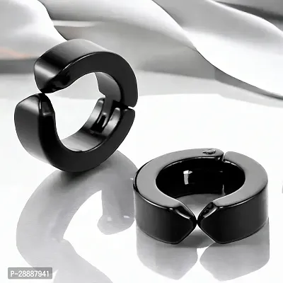 Trending Design Bali Hinged Hoop Stainless Steel Studs Earrings For Men Women-thumb2