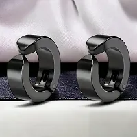 Trending Design Bali Hinged Hoop Stainless Steel Studs Earrings For Men Women-thumb2