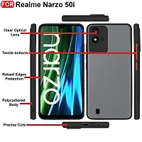 YARENDRA Export Mobile Back Cover Realme Narzo 50i D(Black)-thumb1