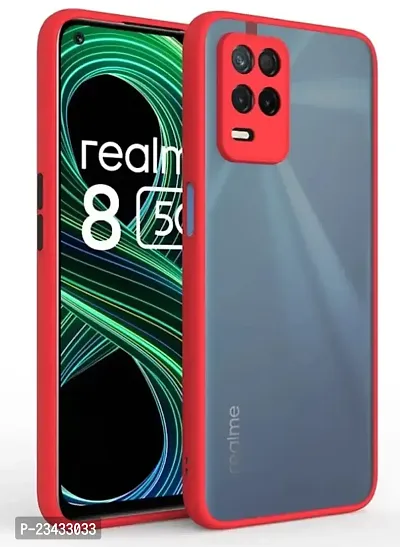 YARENDRA Export Mobile Back Cover Realme 8 5G(Red)-thumb0