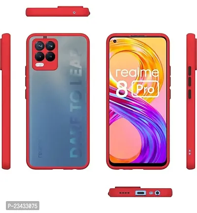 YARENDRA Export Mobile Back Cover Realme 8 (Red)-thumb2