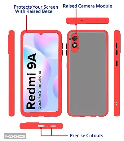 YARENDRA Export Mobile Back Cover Redmi 9A(Red)-thumb2