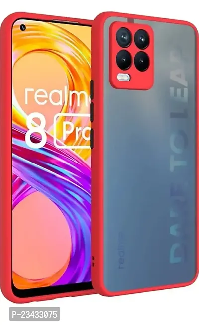 YARENDRA Export Mobile Back Cover Realme 8 (Red)-thumb0