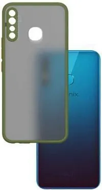 yarendra Export Mobile Back Cover for Infinix hot 8 (Light Green)-thumb2