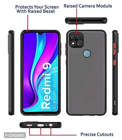 YARENDRA Export Mobile Back Cover Redmi 9 D(Black)-thumb2