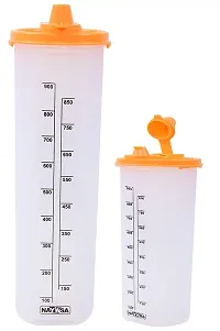 Nayasa Plastic Oil Dispenser, 1000ml+600ml, Set of 2, Multicolour-thumb1