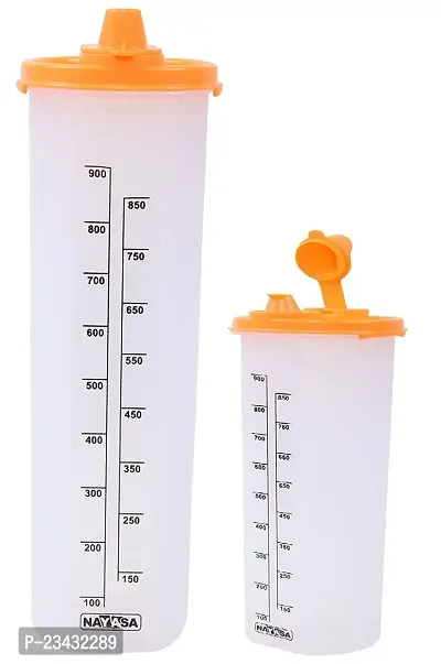 Nayasa Plastic Oil Dispenser, 1000ml+600ml, Set of 2, Multicolour-thumb2