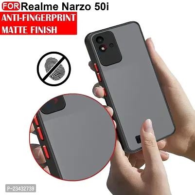 YARENDRA Export Mobile Back Cover Realme Narzo 50i D(Black)-thumb4
