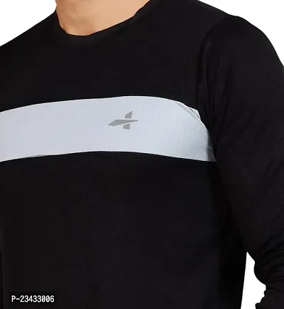 Yarendra Export Men's Regular Fit Round Neck Full Sleeved T-Shirt (L, Black)-thumb5