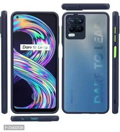 YARENDRA Export Mobile Back Cover Realme 8 (Blue)-thumb0