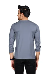 Yarendra Export Men's Regular Fit Round Neck Full Sleeved T-Shirt (XL, Grey)-thumb1