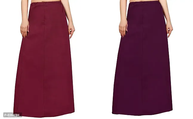 Buy FABMORA Women's Pure Cotton Fasted Color Petticoat Inner Skirt  Shapewear for Saree Pack of 2 Online In India At Discounted Prices
