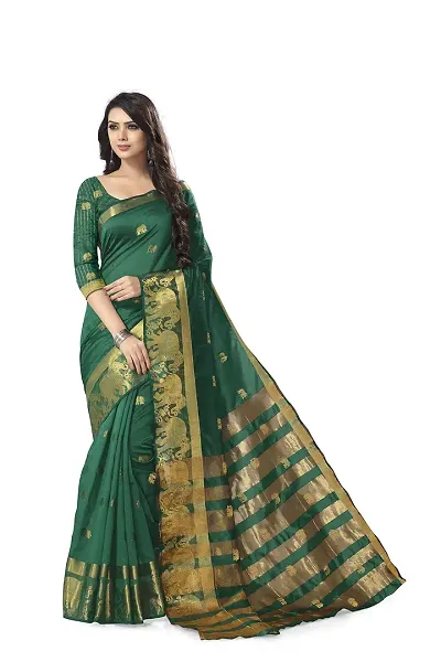 Must Have Cotton Silk Saree with Blouse piece 