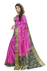 Fabmora's Women's Kanjivaram Art Silk Saree With Blouse PieceTraditional Ethnic Wear-thumb1