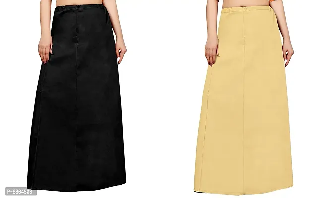 Buy FABMORA Women's Pure Cotton Fasted Color Petticoat Inner Skirt