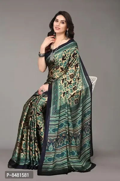 Printed, Floral Print Daily Wear Chiffon Saree-thumb3