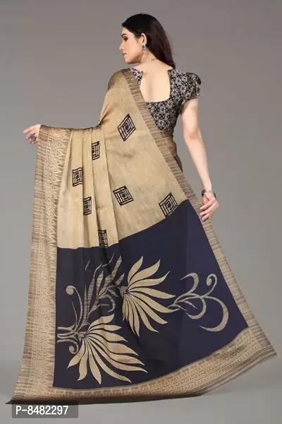Beautiful Chiffon Printed Saree with Blouse Piece For Women-thumb3