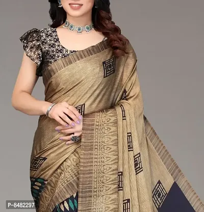 Beautiful Chiffon Printed Saree with Blouse Piece For Women-thumb4