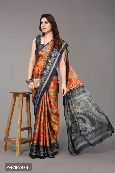 Printed, Floral Print Daily Wear Chiffon Saree-thumb4