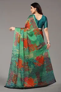 Beautiful Chiffon Printed Saree with Blouse Piece For Women-thumb1