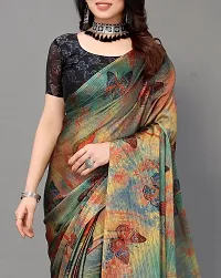 Printed, Floral Print Daily Wear Chiffon Saree-thumb4