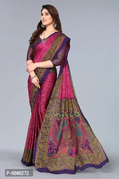 Trendy Chiffon Saree with Blouse Piece for Women