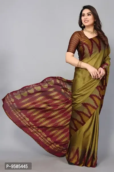 Attractive Chiffon Printed Saree with Blouse piece