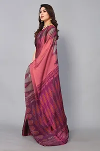 Attractive Chiffon Printed Saree with Blouse piece-thumb1