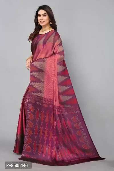 Attractive Chiffon Printed Saree with Blouse piece-thumb3