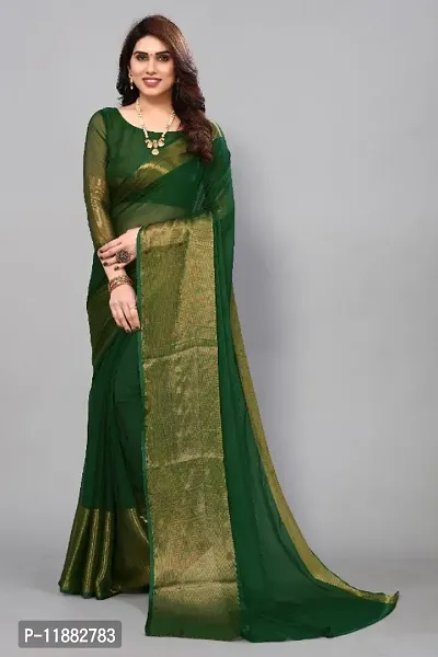 Embellished Bollywood Chiffon Saree-thumb0