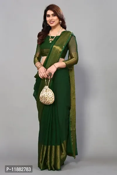 Embellished Bollywood Chiffon Saree-thumb3