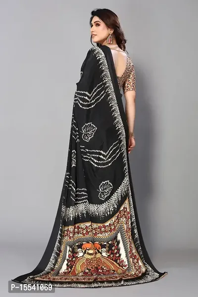 Printed Bollywood Crepe Saree-thumb2