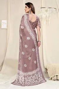 Women Latest Chiffon Batik Printed Saree With Blouse Piece  Description:-thumb4