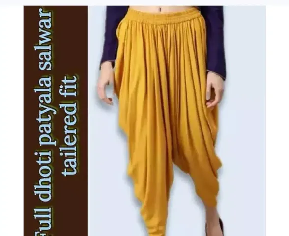 Kanna Fabric Women Stylish Dhoti Pants Salwar Bottom Wear for Girls/Womens