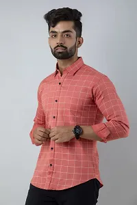 V.com Men's Regular Fit Casual Shirt (40, Pink)-thumb3