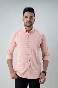 V.com Men's Stylish Casual Shirts for Men (40, Peach)-thumb3