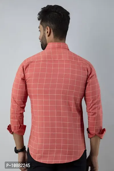 V.com Men's Regular Fit Casual Shirt (40, Pink)-thumb2