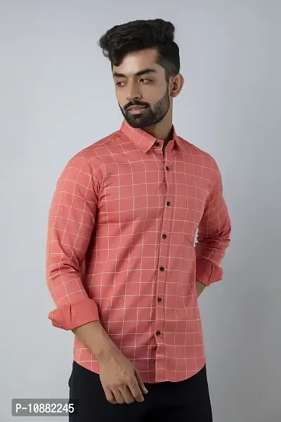V.com Men's Regular Fit Casual Shirt (40, Pink)-thumb3