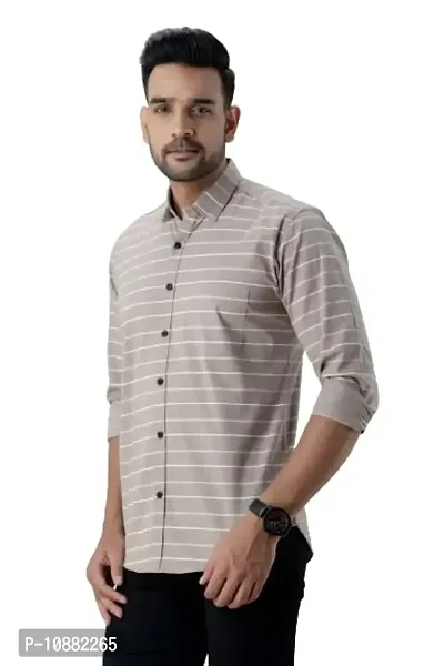 V.com Men's Stylish Casual Shirts for Men (40, Grey)