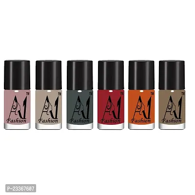 A1Fashion Exclusive Color Range Nail Polish {Set of 6} Baby Pink  (Pack of 6)
