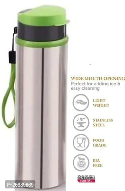 BIGWIN Sipper Stainless Steel Single Wall Water Bottle 900 ml Bottle/Sports/Refrigerator/Gym/School/Collage/Kids/water bottle(Pack of 1 Steel)