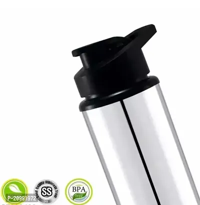 BIGWIN Sipper Stainless Steel Single Wall Water Bottle 900 ml Bottle/Sports/Refrigerator/Gym/School/Collage/Kids/water bottle(Pack of 3 Steel)-thumb2