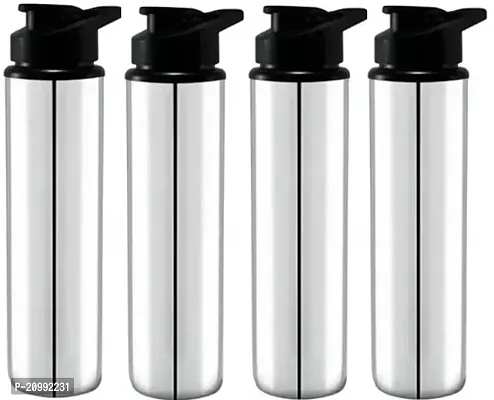 BIGWIN Sipper Stainless Steel Single Wall Water Bottle 900 ml Bottle/Sports/Refrigerator/Gym/School/Collage/Kids/water bottle(Pack of 4Steel)