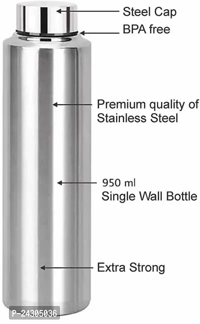 BIGWIN StainlesSteel  Sports/Refrigerator/Gym/School/Collage/Kids/ThunderWaterBottle Steel water bottle 1000 ml-thumb0