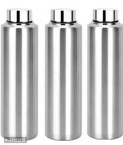 BIGWIN StainlesSteel  Sports/Refrigerator/Gym/School/Collage/Kids/ThunderWaterBottle Steel water bottle 1000 ml (3pe set)-thumb0