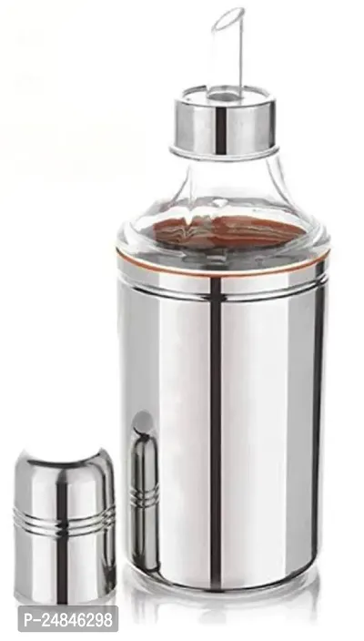 BIGWIN 1000 ml Cooking Oil Dispenser/Oil Container/Oil Bottles/Oil Pump stainless steel-thumb0