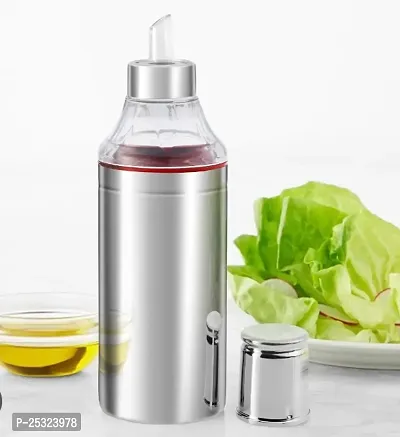 BIGWIN 1000 ml Cooking Oil Dispenser/Oil Container/Oil Bottles/Oil Pump stainless steel-thumb0