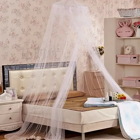 Mosquito Net Polyester Hanging Mosquito Net For Double Bed - White